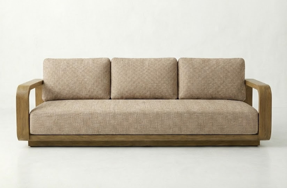 Vesper Sofa Full Frontal - Arbor Pebble
